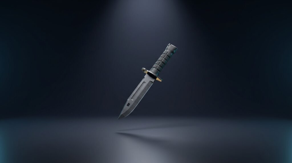 A single plain unadorned CS2 knife
